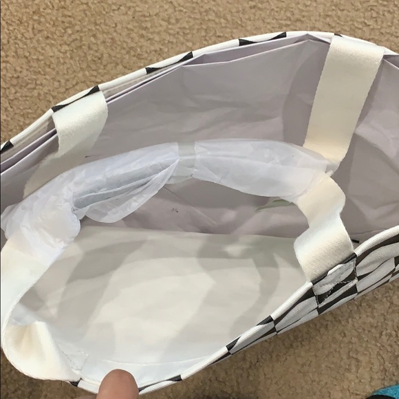 Kate Spade Tote Bag Black/White New - Picture 5 of 8